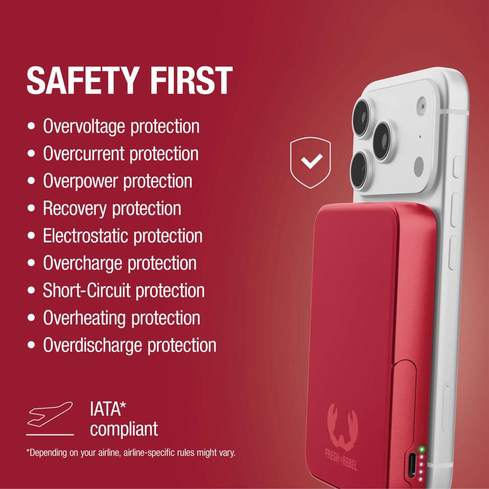 Fresh 'n Rebel Wireless Powerbank 10000mAh Compatible with MagSafe 