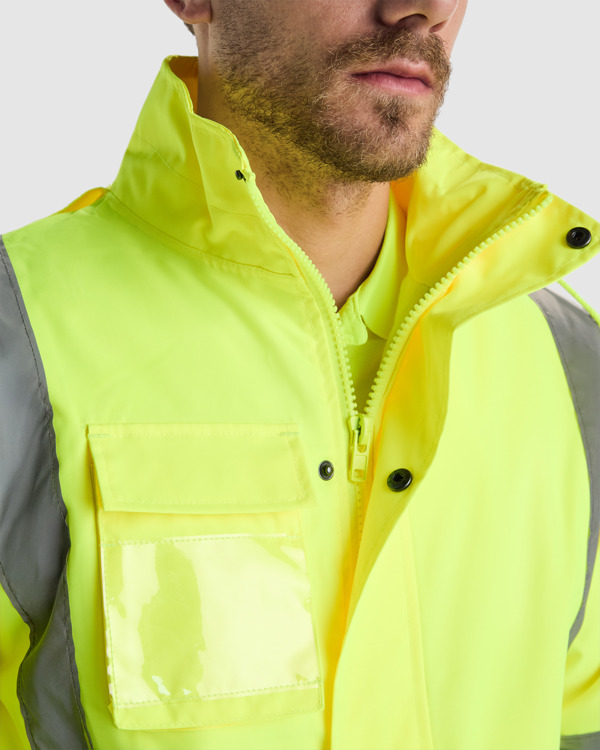 AV MERAK PARKA S/L LEAD/FLUOR YELLOW
