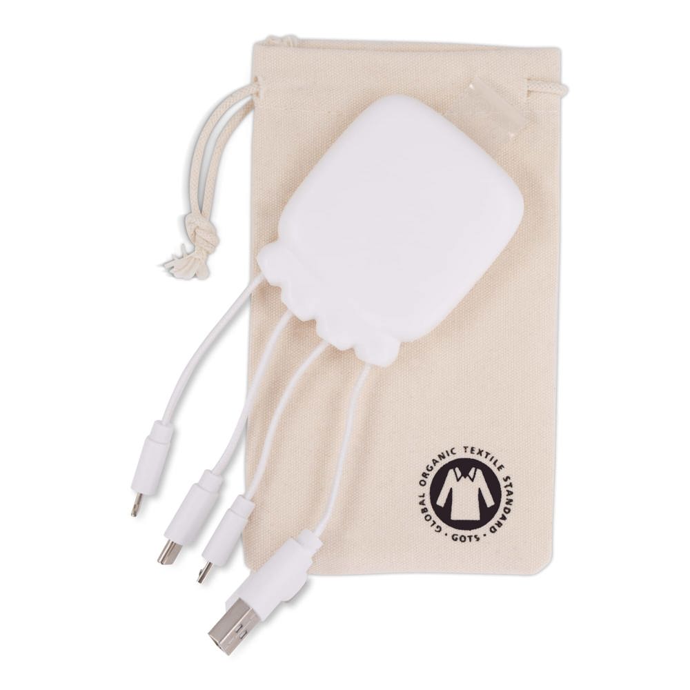 3192 | Xoopar Octopus Gamma 2 Powerbank with Bio Charging cable 3000mAh 