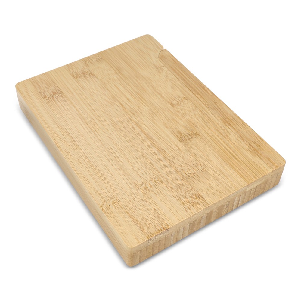 4pc Bamboo cheese &amp; wine serving set