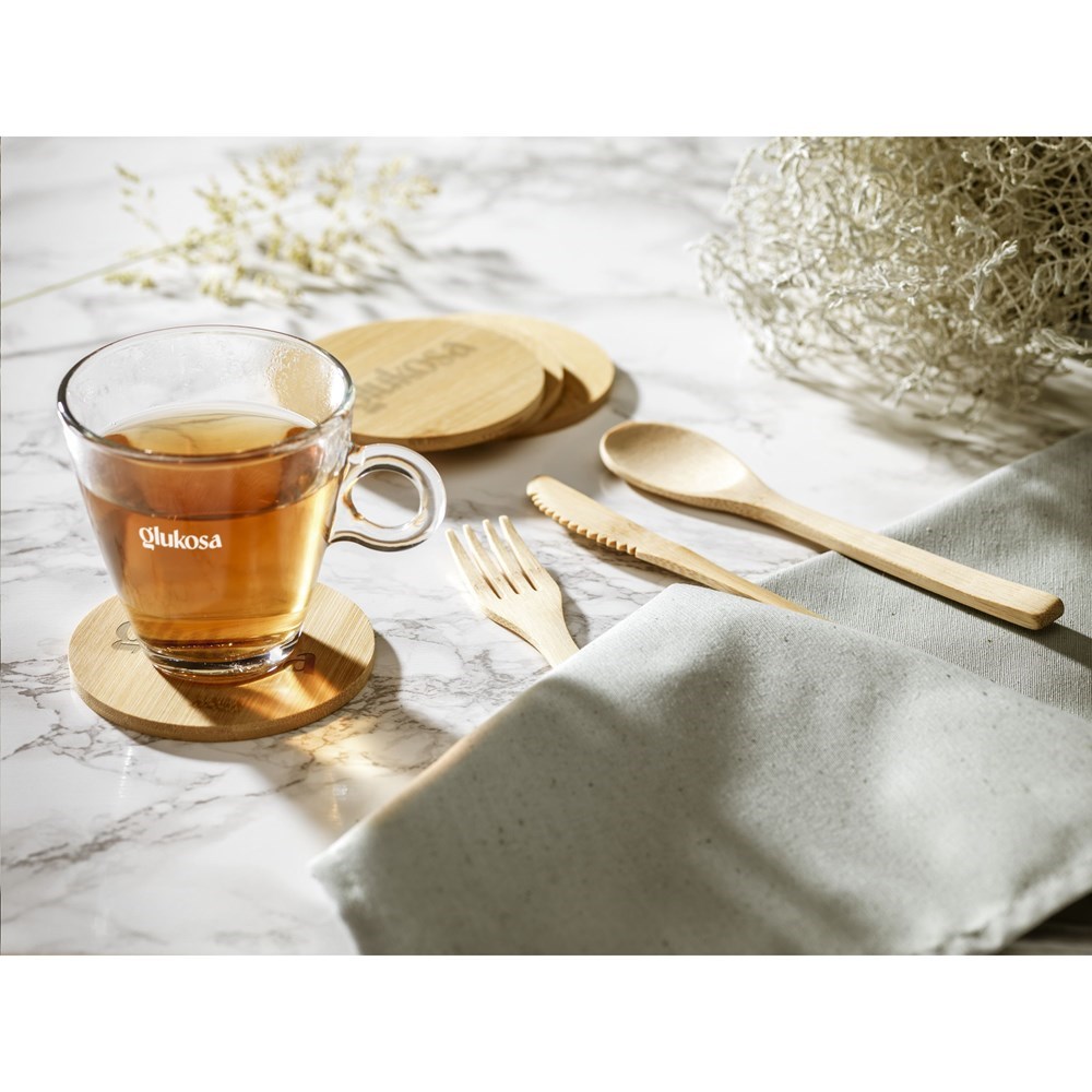 Bamboo Coaster Set