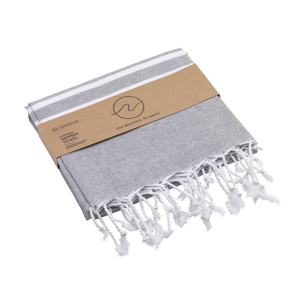 Oxious Hammam Towels - Vibe Luxury white stripe