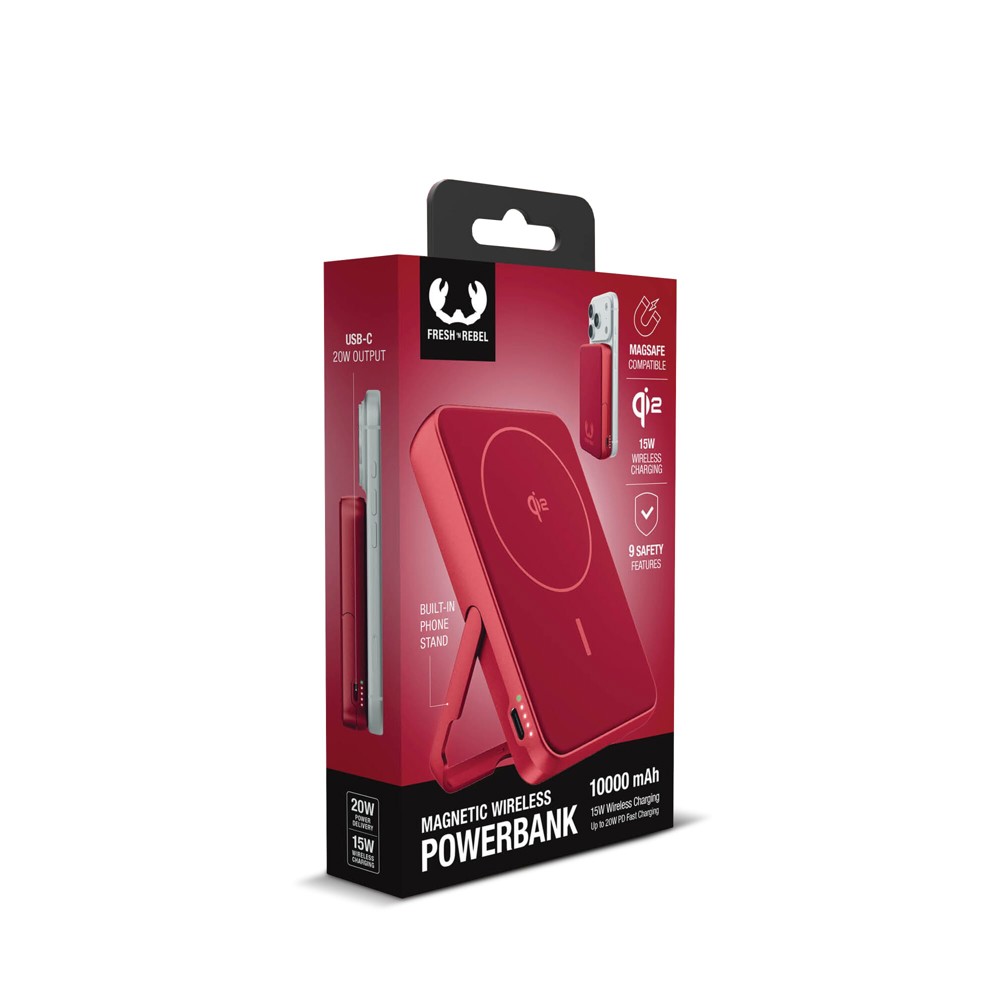 Fresh 'n Rebel Wireless Powerbank 10000mAh Compatible with MagSafe 