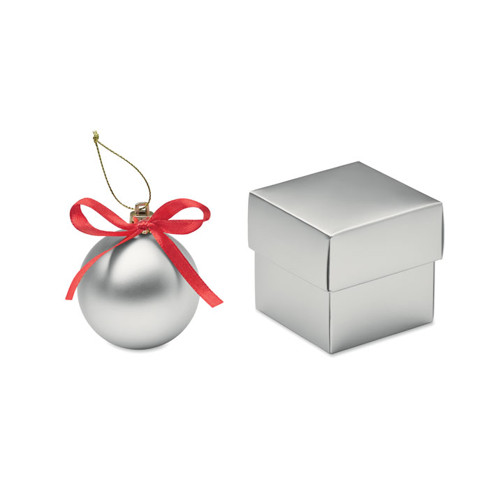 BELLES - Christmas bauble gift box - silver