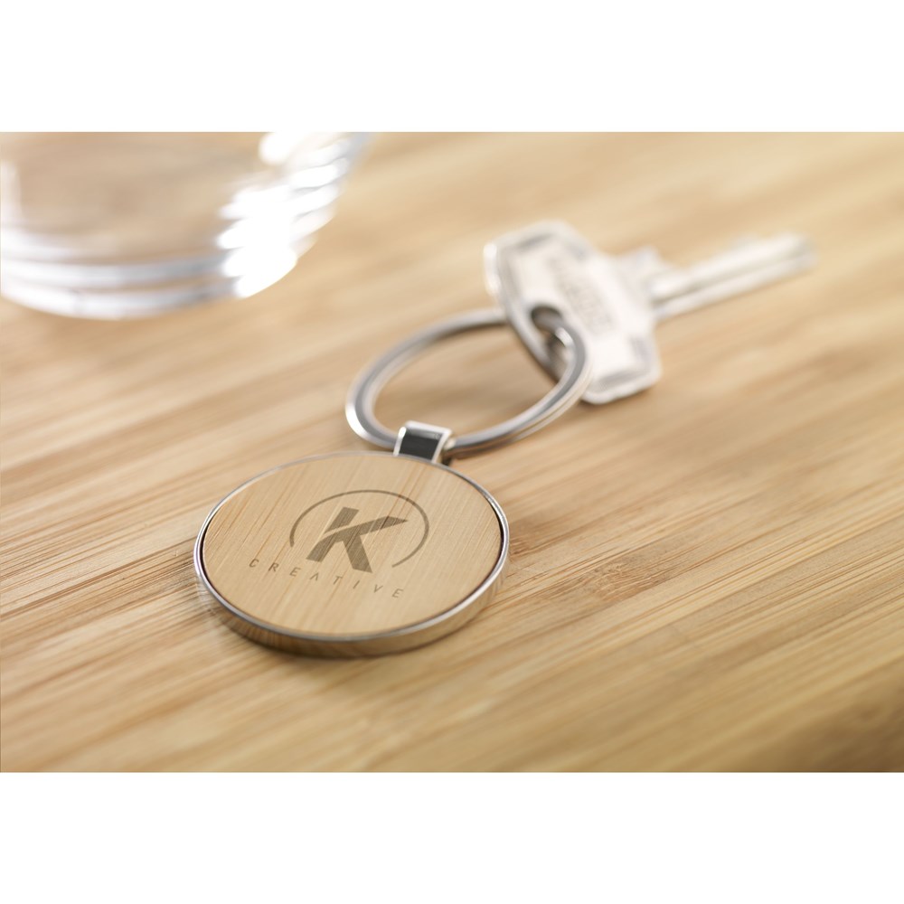 Bamboo Key Circle keyring