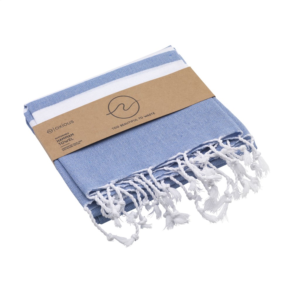 Oxious Hammam Towels - Vibe Luxury white stripe