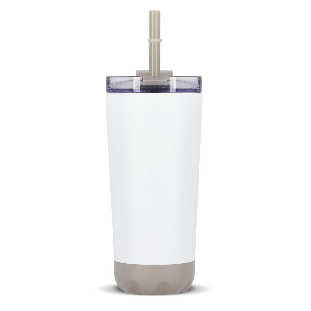  InSideOut Stainless Steel Double-Walled Norden Drink Cup with Straw 600ml