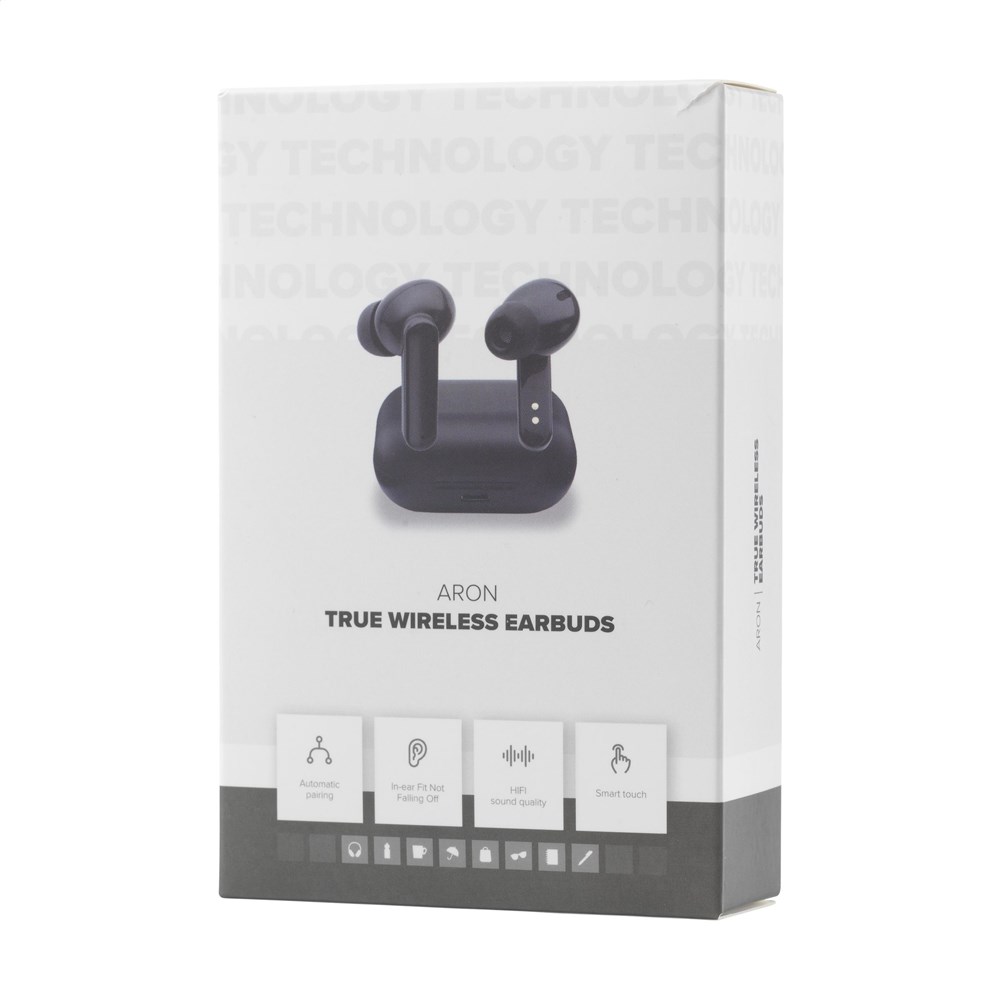 Aron TWS Wireless Earbuds in Charging Case