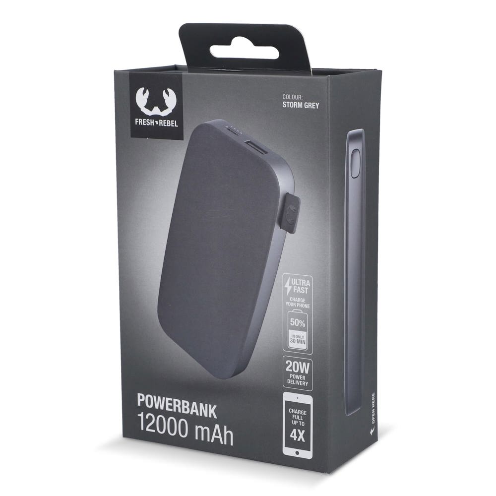 2PB12100 | Fresh 'n Rebel Powerbank 12000mAh USB-C Fast Charging 20W