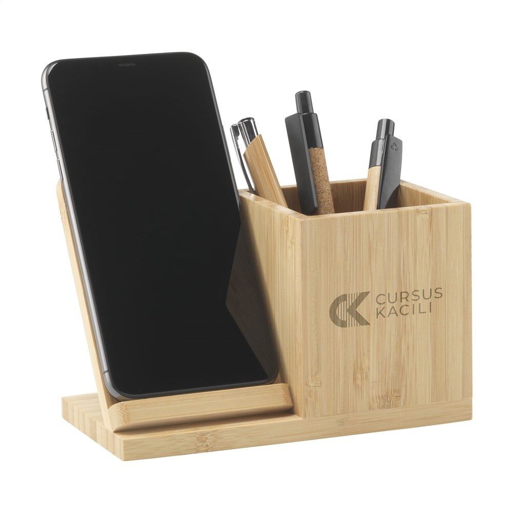 Bamboo Boss 15W charger/pen holder