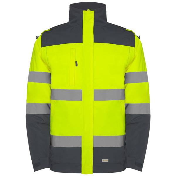 AV EPSYLON PARKA S/XL LEAD/FLUOR YELLOW