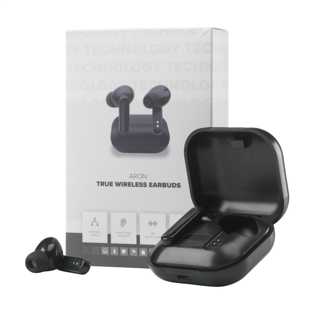 Aron TWS Wireless Earbuds in Charging Case